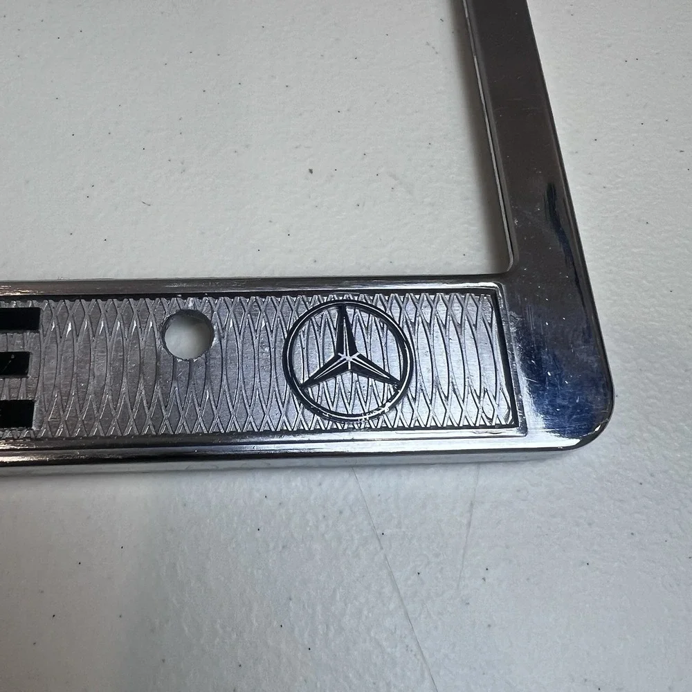 Vintage‎ Mercedes Benz Boerne, Texas License Plate Frame Metal Original Dealer